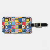 LOONEY TUNES™-tekencheckerblokken Bagagelabel (Voorkant horizontaal)