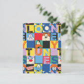 LOONEY TUNES™-tekencheckerblokken Briefkaart (Staand voorkant)