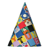 LOONEY TUNES™-tekencheckerblokken Feesthoedjes (Links)