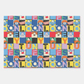 LOONEY TUNES™-tekencheckerblokken Inpakpapier Vel (Voorkant 2)