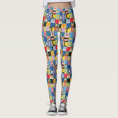 LOONEY TUNES™-tekencheckerblokken Leggings (Voorkant)