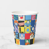 LOONEY TUNES™-tekencheckerblokken Papieren Bekers (Achterkant)