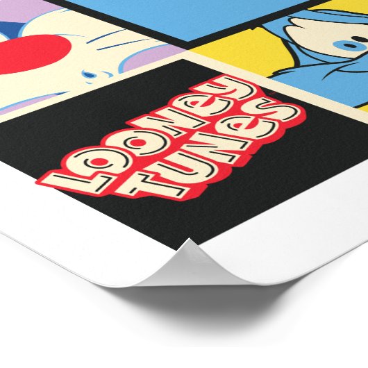 LOONEY TUNES™-tekencheckerblokken Poster (Hoek)