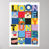 LOONEY TUNES™-tekencheckerblokken Poster (Voorkant)