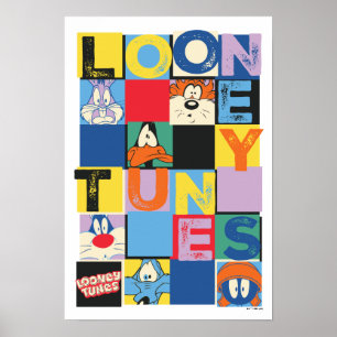 LOONEY TUNES™-tekencheckerblokken Poster
