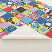 LOONEY TUNES™-tekencheckerblokken Sherpa Deken (3/4)
