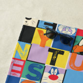 LOONEY TUNES™-tekencheckerblokken Strandlaken (In situ)