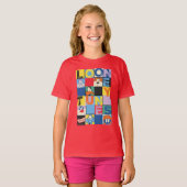 LOONEY TUNES™-tekencheckerblokken T-shirt (Voorkant volledig)
