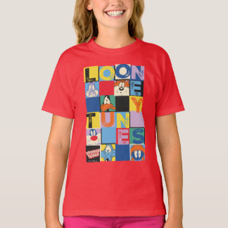 LOONEY TUNES™-tekencheckerblokken T-shirt