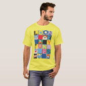 LOONEY TUNES™-tekencheckerblokken T-shirt (Voorkant volledig)