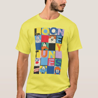 LOONEY TUNES™-tekencheckerblokken T-shirt