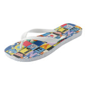 LOONEY TUNES™-tekencheckerblokken Teenslippers (Schuin)