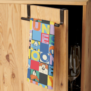 LOONEY TUNES™-tekencheckerblokken Theedoek