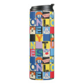 LOONEY TUNES™-tekencheckerblokken Thermosbeker (Gedraaid links)
