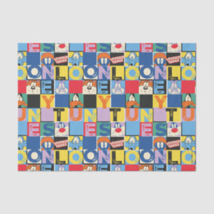 LOONEY TUNES™-tekencheckerblokken Tissuepapier