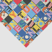 LOONEY TUNES™-tekencheckerblokken Tissuepapier (Detail)