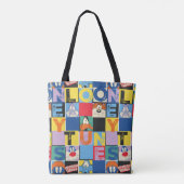 LOONEY TUNES™-tekencheckerblokken Tote Bag (Achterkant)