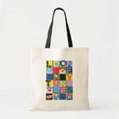 LOONEY TUNES™-tekencheckerblokken Tote Bag (Voorkant)