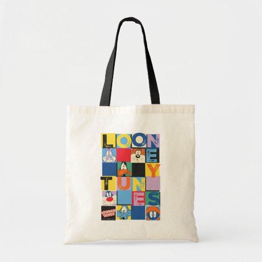 LOONEY TUNES™-tekencheckerblokken Tote Bag (Voorkant)