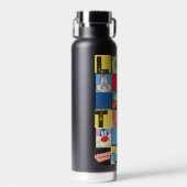LOONEY TUNES™-tekencheckerblokken Waterfles (Voorkant)