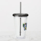 LOONEY TUNES™-tekens in letters Acryl Drinkbeker (Rechts)