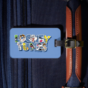 LOONEY TUNES™-tekens in letters Bagagelabel