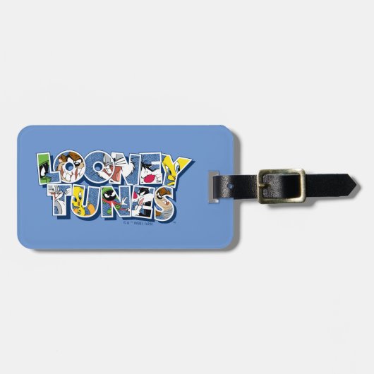 LOONEY TUNES™-tekens in letters Bagagelabel (Voorkant horizontaal)