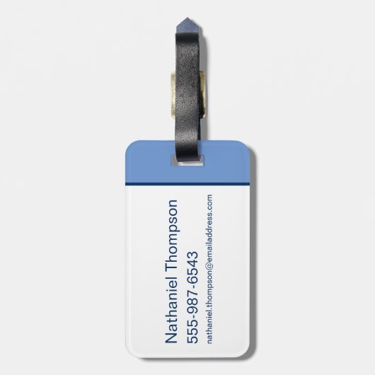 LOONEY TUNES™-tekens in letters Bagagelabel (Achterkant verticaal)