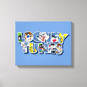 LOONEY TUNES™-tekens in letters Canvas Afdruk (Voorkant)