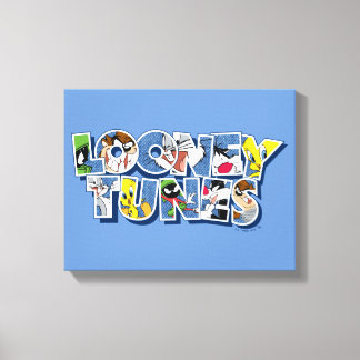 LOONEY TUNES™-tekens in letters Canvas Afdruk