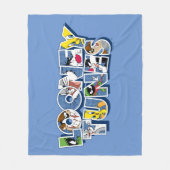 LOONEY TUNES™-tekens in letters Fleece Deken (Voorkant)