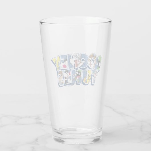 LOONEY TUNES™-tekens in letters Glas (Achterkant)