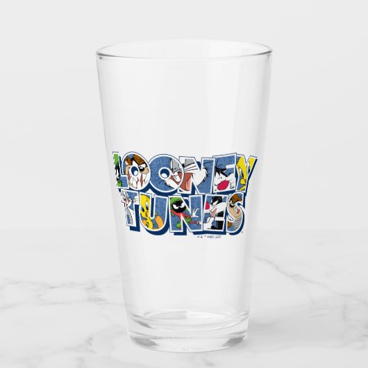 LOONEY TUNES™-tekens in letters Glas (Voorkant)