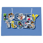 LOONEY TUNES™-tekens in letters Groot Cadeauzakje (Voorkant)