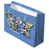 LOONEY TUNES™-tekens in letters Groot Cadeauzakje (Voorkant Gekanteld)