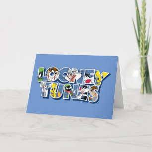 LOONEY TUNES™-tekens in letters Kaart