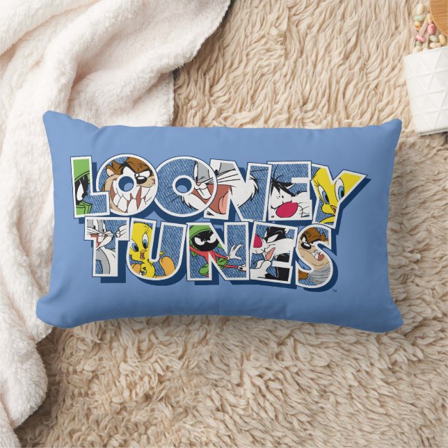 LOONEY TUNES™-tekens in letters Kussen (Deken)