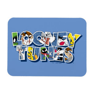 LOONEY TUNES™-tekens in letters Magneet