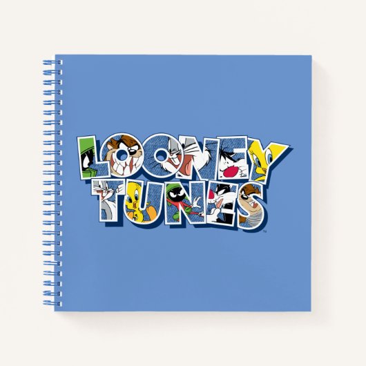LOONEY TUNES™-tekens in letters Notitieboek (Voorkant)