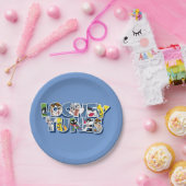 LOONEY TUNES™-tekens in letters Papieren Bordje (Feest)