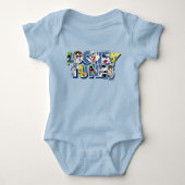 LOONEY TUNES™-tekens in letters Romper (Voorkant)