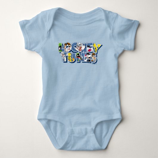 LOONEY TUNES™-tekens in letters Romper (Voorkant)