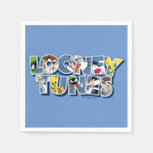 LOONEY TUNES™-tekens in letters Servet (Voorkant)
