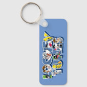 LOONEY TUNES™-tekens in letters Sleutelhanger (Voorkant)