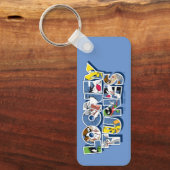 LOONEY TUNES™-tekens in letters Sleutelhanger (Voorkant)