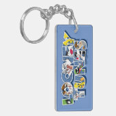 LOONEY TUNES™-tekens in letters Sleutelhanger (Voorkant Links)