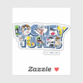 LOONEY TUNES™-tekens in letters Sticker (Vel)