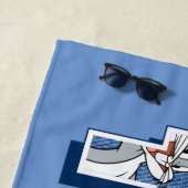 LOONEY TUNES™-tekens in letters Strandlaken (In situ)