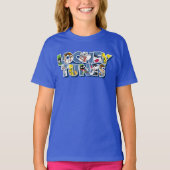 LOONEY TUNES™-tekens in letters T-shirt (Voorkant)