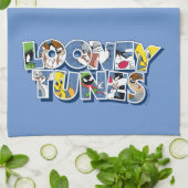 LOONEY TUNES™-tekens in letters Theedoek (Gevouwen)